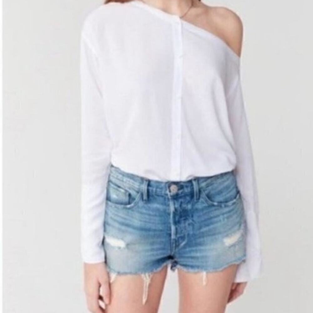 3x1 NYC Cut Off Denim Distress Shorts Sz 25